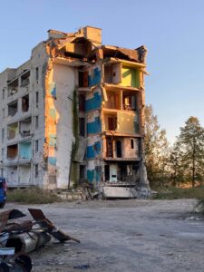 War damage in Ukrainwe
