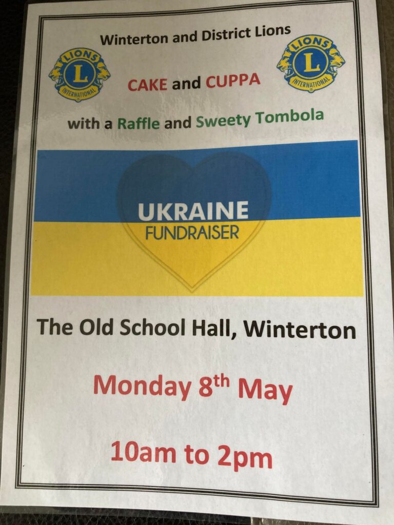 Lorna speaking at Winterton Lions event